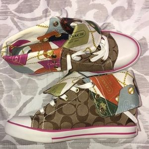 COACH high top sneakers size 6.5